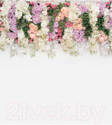 Шторка-занавеска для ванны JoyArty Весенняя сирень / sc_76517630 - фото