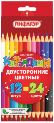 Набор цветных карандашей Пифагор 180244 - фото