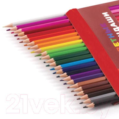 Набор цветных карандашей Пифагор Жираф / 181252