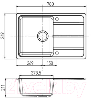 Мойка кухонная Акватон Аманда