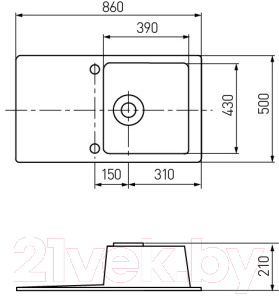 Мойка кухонная Акватон Верона