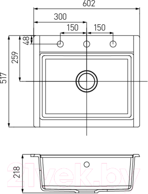 Мойка кухонная Акватон Делия 60