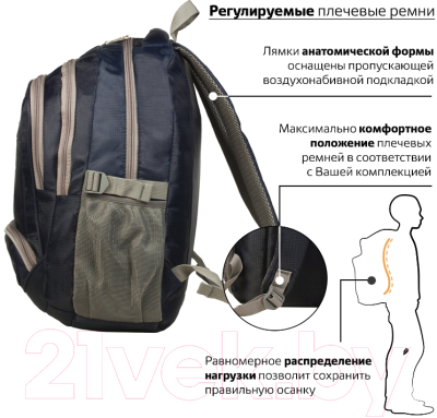 Школьный рюкзак Brauberg Райдер / 225523