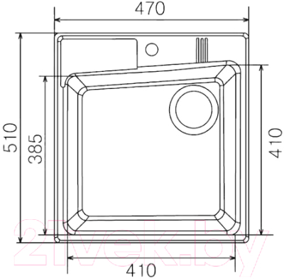 Мойка кухонная Акватон Парма