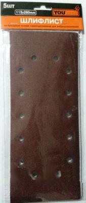 Шлифлист Yourtools 115x280мм P 100 - фото