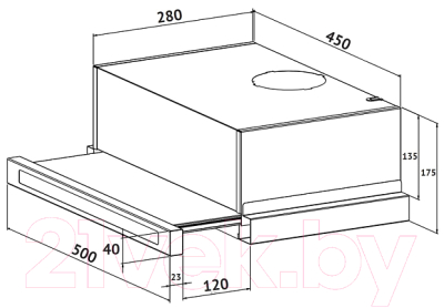 Вытяжка телескопическая Korting KHP 5637 GNX