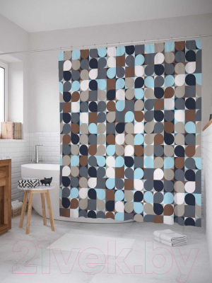 Шторка-занавеска для ванны JoyArty Цветные чудеса / sc_20797