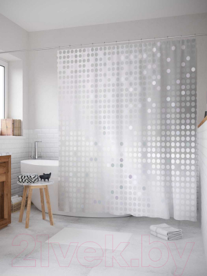 Шторка-занавеска для ванны JoyArty Блестящая текстура / sc_13584