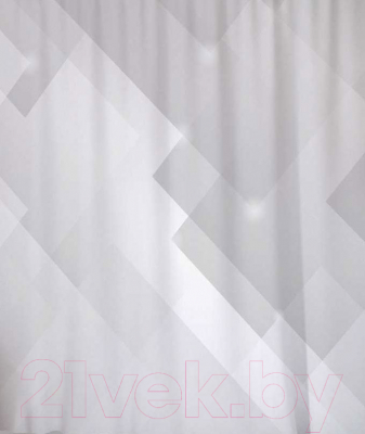 Шторка-занавеска для ванны JoyArty Серые формы / sc_20872 - фото