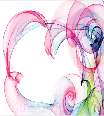 Шторка-занавеска для ванны JoyArty Красочный дым / sc_12460 - фото