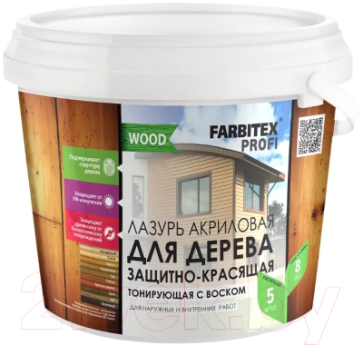 Лазурь для древесины Farbitex Profi Wood - фото