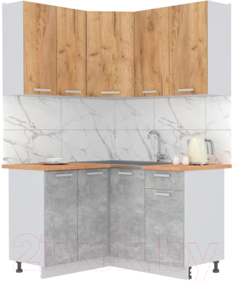 Готовая кухня Интерлиния Мила Лайт 1.2x1.4 - фото