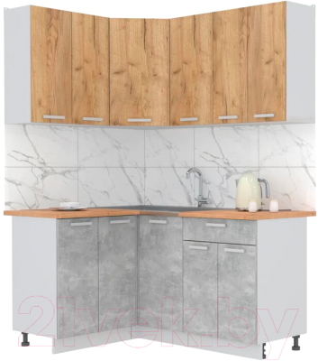 Готовая кухня Интерлиния Мила Лайт 1.2x1.6 - фото