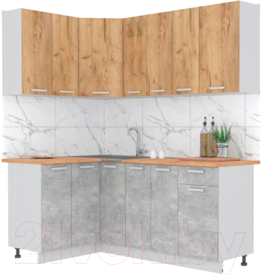 Готовая кухня Интерлиния Мила Лайт 1.2x1.9 - фото