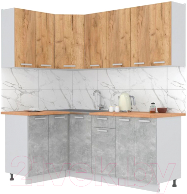 Готовая кухня Интерлиния Мила Лайт 1.2x2.0 - фото