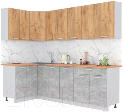 Готовая кухня Интерлиния Мила Лайт 1.2x2.5 - фото