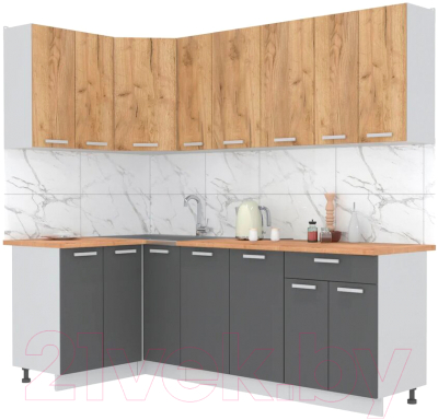 Готовая кухня Интерлиния Мила Лайт 1.2x2.3 - фото