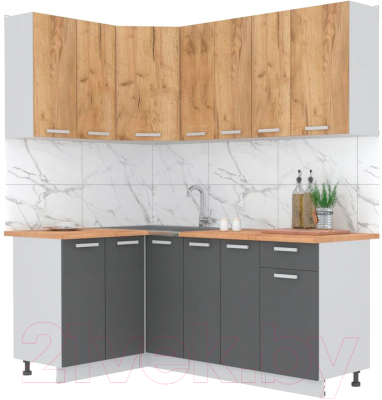 Готовая кухня Интерлиния Мила Лайт 1.2x1.9 - фото