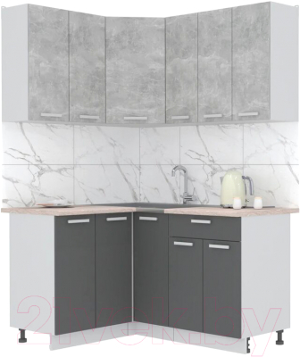 Готовая кухня Интерлиния Мила Лайт 1.2x1.5 - фото