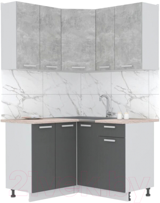 Готовая кухня Интерлиния Мила Лайт 1.2x1.3 - фото