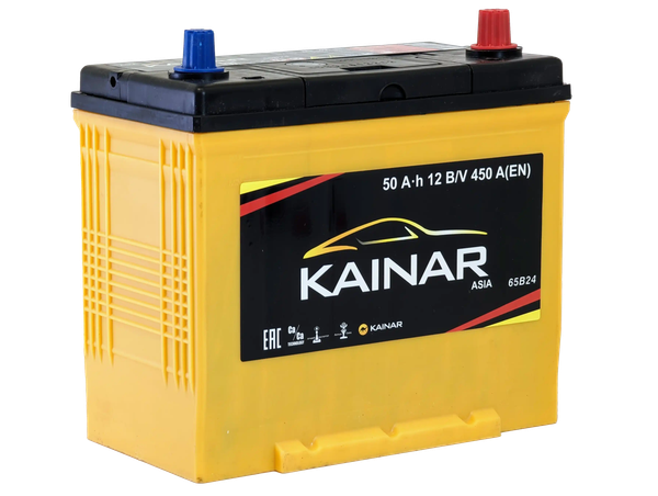 Автомобильный аккумулятор Kainar Asia 50 JR+ с бортом 450A / 045 24 42 03 0031 40 41 0 L - фото