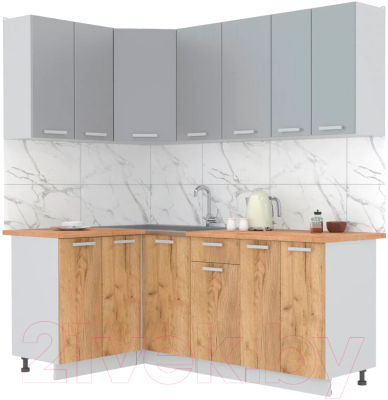 Готовая кухня Интерлиния Мила Лайт 1.2x2.0 - фото