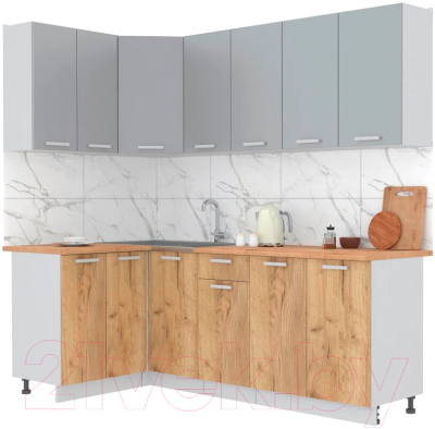 Готовая кухня Интерлиния Мила Лайт 1.2x2.2 - фото