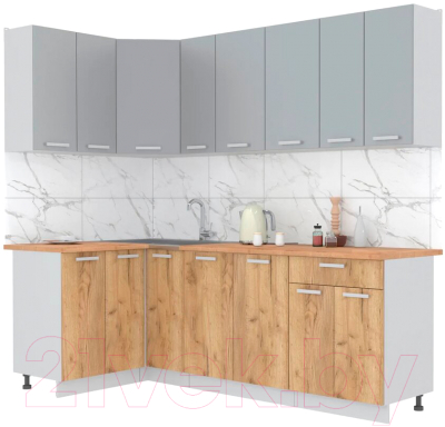 Готовая кухня Интерлиния Мила Лайт 1.2x2.3 - фото