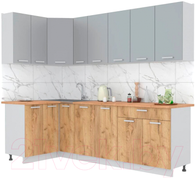 Готовая кухня Интерлиния Мила Лайт 1.2x2.5 - фото