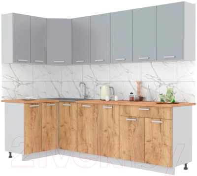 Готовая кухня Интерлиния Мила Лайт 1.2x2.6 - фото