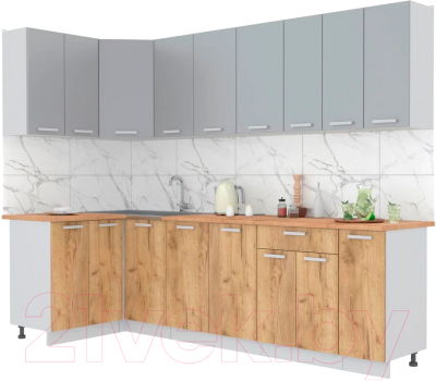 Готовая кухня Интерлиния Мила Лайт 1.2x2.7 - фото
