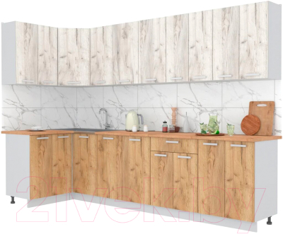 Готовая кухня Интерлиния Мила Лайт 1.2x3.0 - фото