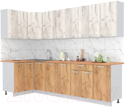 Готовая кухня Интерлиния Мила Лайт 1.2x2.8 - фото