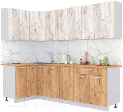 Готовая кухня Интерлиния Мила Лайт 1.2x2.5 - фото
