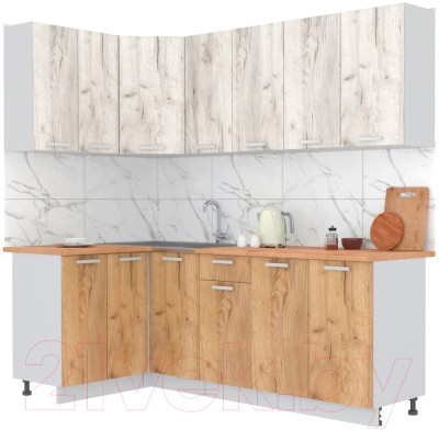 Готовая кухня Интерлиния Мила Лайт 1.2x2.2 - фото