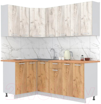 Готовая кухня Интерлиния Мила Лайт 1.2x2.0 - фото