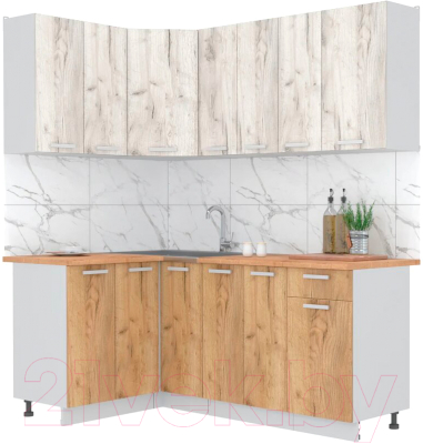 Готовая кухня Интерлиния Мила Лайт 1.2x1.9 - фото