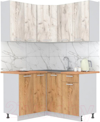 Готовая кухня Интерлиния Мила Лайт 1.2x1.4 - фото