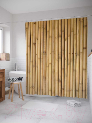 Шторка-занавеска для ванны JoyArty Прочный бамбук / sc_4731