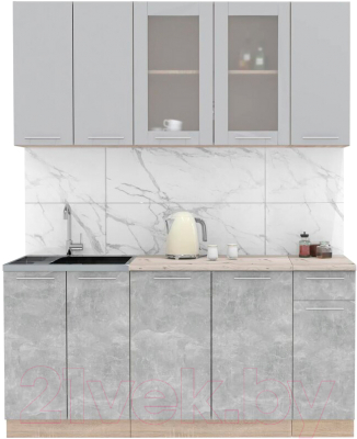 Готовая кухня Интерлиния Мила 17-60 - фото