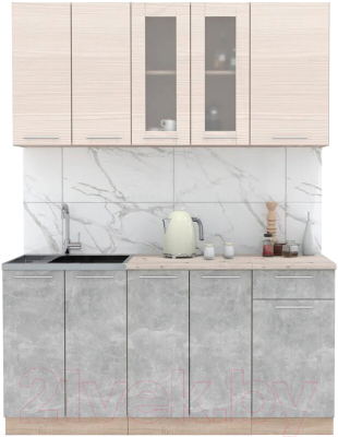 Готовая кухня Интерлиния Мила 16-60 - фото