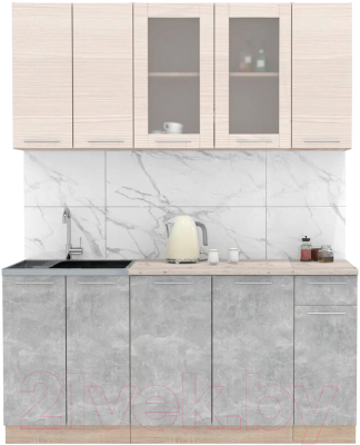 Готовая кухня Интерлиния Мила 17-60 - фото