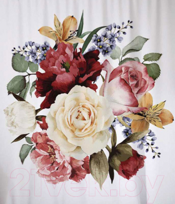 Шторка-занавеска для ванны JoyArty Собранный букет / sc_42138564 - фото