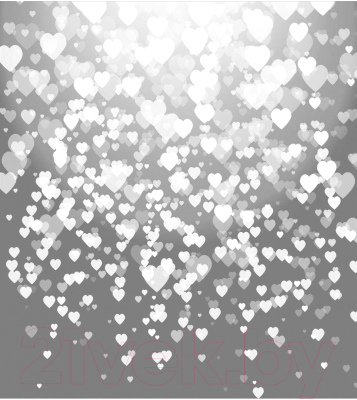 Шторка-занавеска для ванны JoyArty Дым любви / sc_11752 - фото