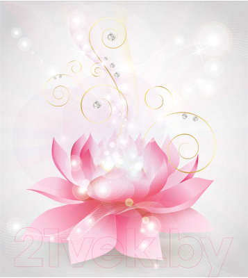 Шторка-занавеска для ванны JoyArty Магический цветок / sc_2624 - фото