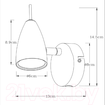 Спот Arte Lamp Regista A1966AP-1GY