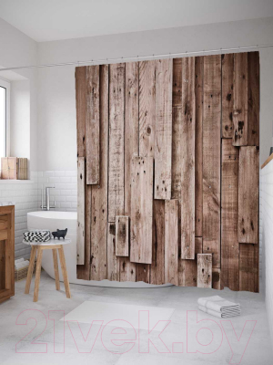 Шторка-занавеска для ванны JoyArty Доски безумия / sc_23502