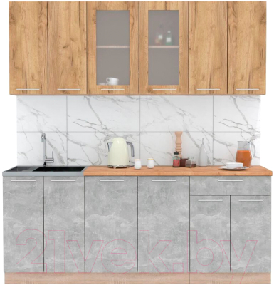 Готовая кухня Интерлиния Мила 20-60 - фото