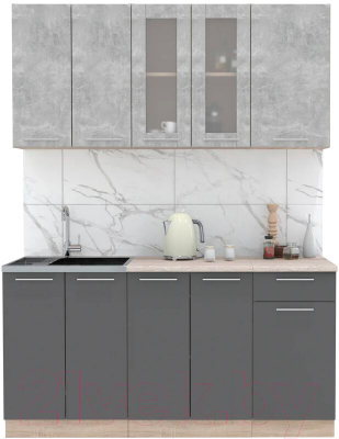 Готовая кухня Интерлиния Мила 16-60 - фото