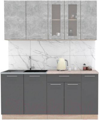 Готовая кухня Интерлиния Мила 17 - фото